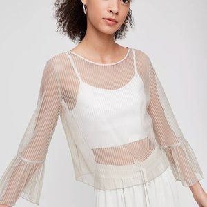 Aritzia Humbert Sheer Blouse (XXS)
